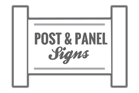 Post and Panel Sign Icon